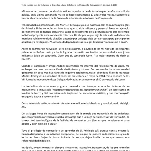 Texto de Carlos Morai